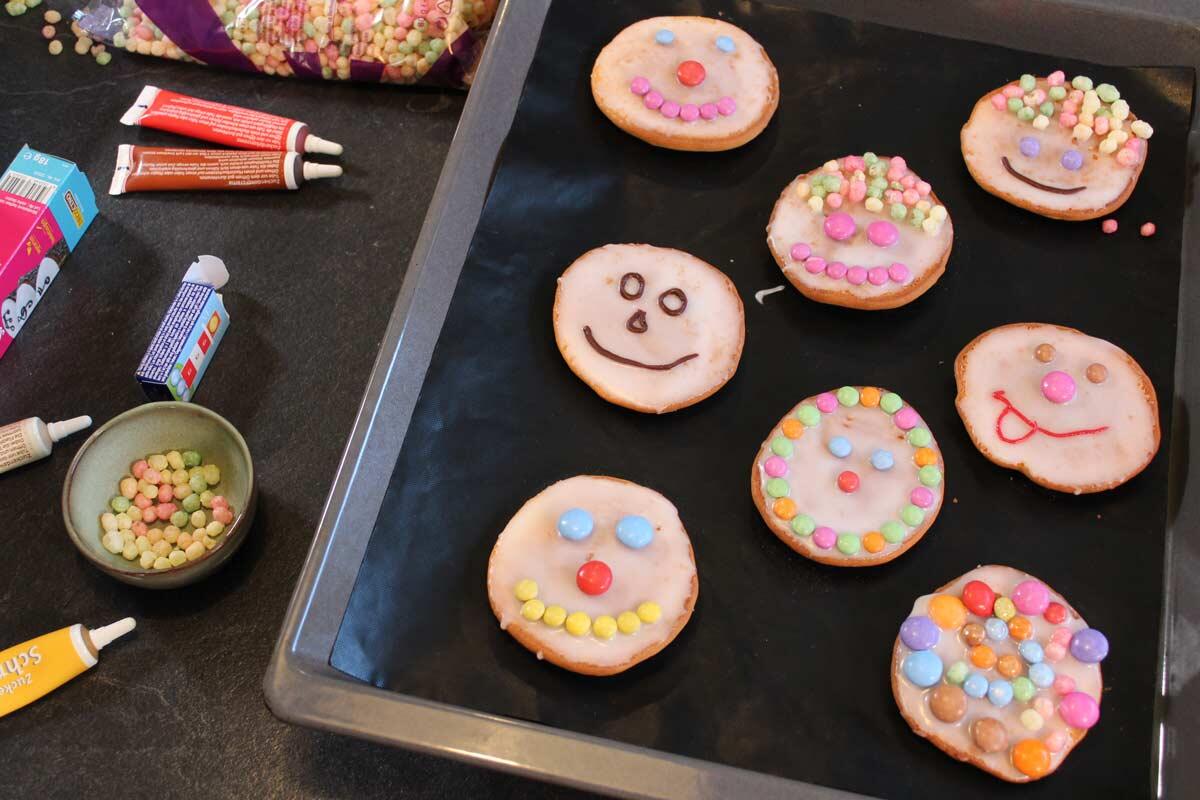 Selbstgemachte Amerikaner für Fasching