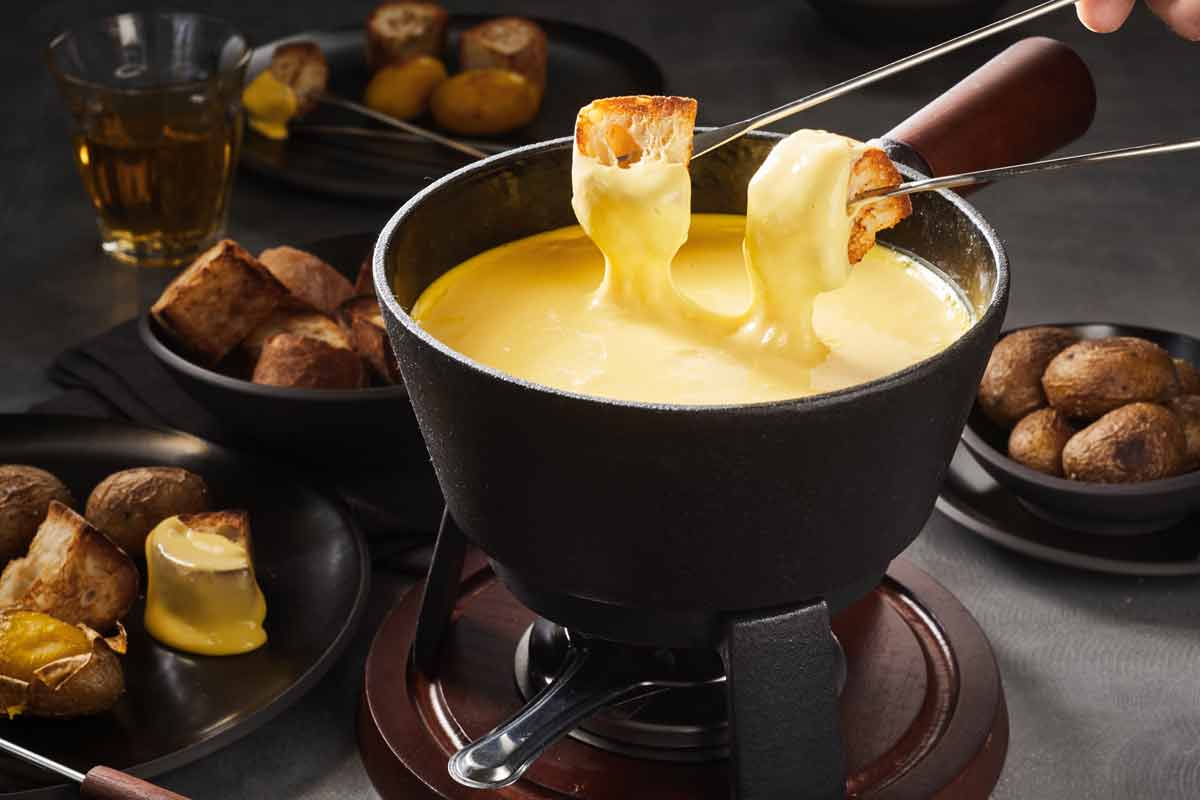 Käse-Fondue - Fränkische Rezepte ️ Rezepte, Tipps &amp; Geschichten aus Franken