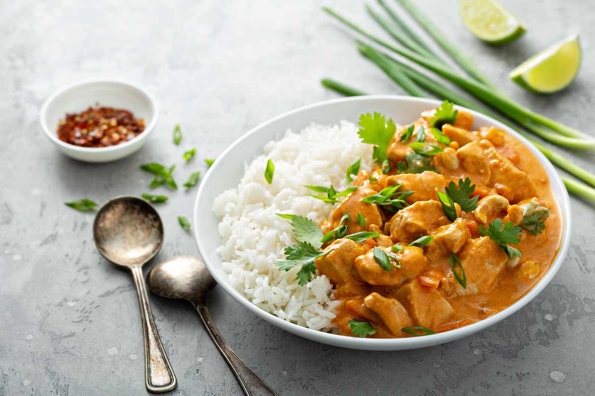 Rotes Curry mit Hähnchen und Reis - Fränkische Rezepte ️ Rezepte, Tipps ...